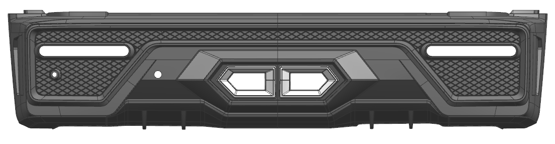 rear bumper assembly for tank 300 mars city