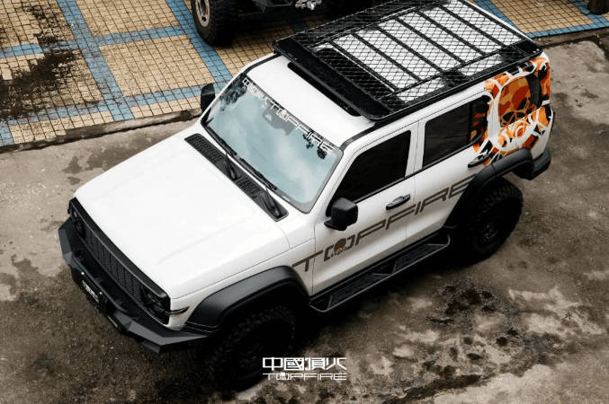 gwm tank 300 hev hybrid topfire full roof platform