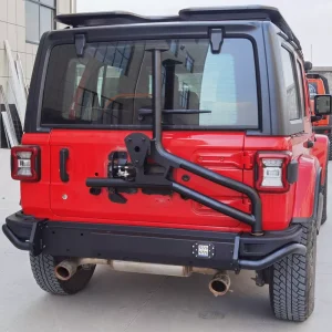 AEV Style Rear Bumper with Tire Carrier for Jeep Wrangler JL Unlimited Sahara