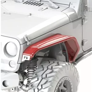 Aluminum Overland Tube Fenders Flare Front for Jeep Wrangler JK