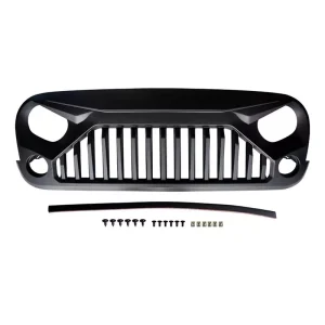 Angry Bird Grill Matte Black Mesh ABS for 2007-2018 Jeep Wrangler JK