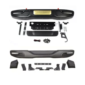 Steel Heavy Duty 4x4 Apollo Off Road Rear Bumper for Jeep Wrangler JK