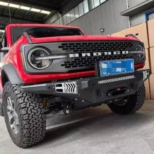 Ford Bronco Raptor Winch Front Bumper with 20 inch LED Mount