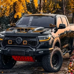 GWM Poer Cannon Ute P-series Hood with Air Intake LED Lights Heavy-Duty Manganese Steel Bonnet for Off-Road 4x4 Upgrade