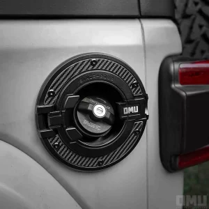 OMU Genesis Series Aluminum Gas Tank Cover with Transparent Capsule Design for Jeep Wrangler JK JL