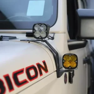 TENGQIAN Short A-pillar Light Mounting Bracket for Jeep Wrangler JL 4XE Gladiator JT
