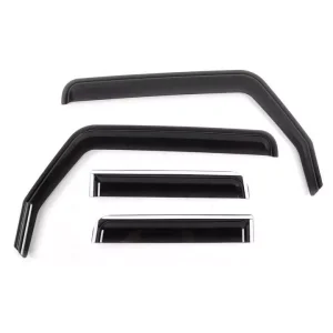 Vent Visor Rain Guards Wind Deflector 4 Door for Jeep Wrangler JL 2018~2022