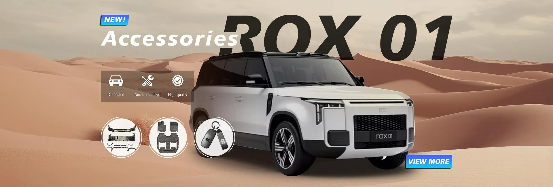 rox 01 accessories body kit banner