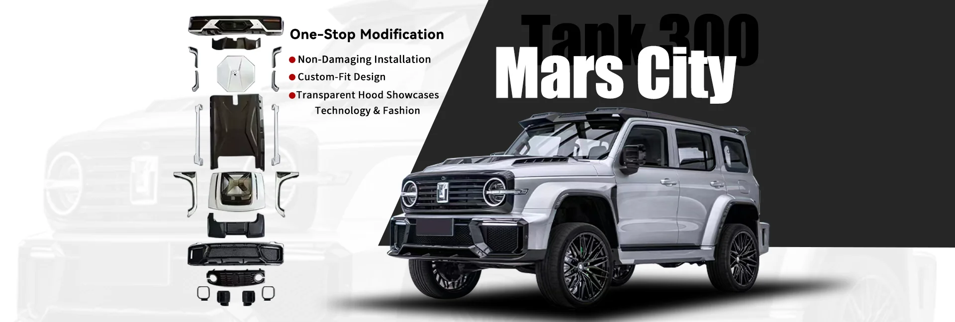 tank300 mars city body kit one stop modification banner